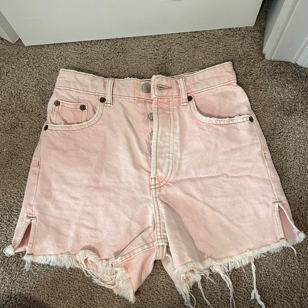 Zara Light Pink Jean Shorts